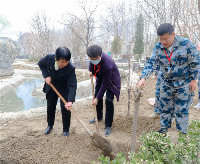 春满校园 共植希望—— bat365开展植树节活动