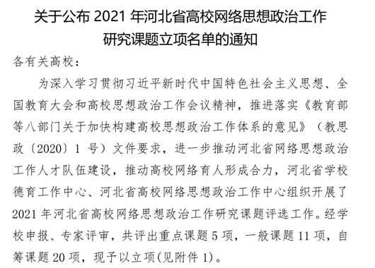 喜报:bat365网络思政工作研究课题成功立项!
