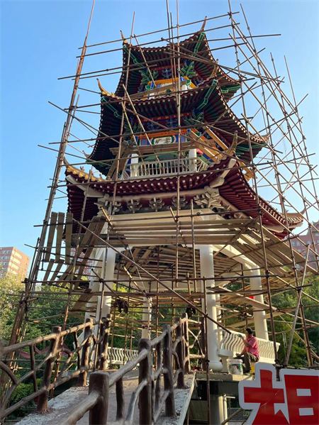 bat365官方官网古亭施工工艺学习- 艺术学院环境设计专业学生感受传统建筑魅力（一）
