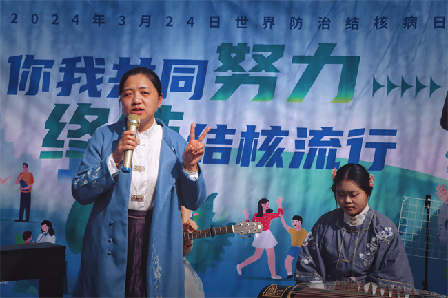 “手绘青春，防核有我；你我共同努力，终结结核流行”—莲池区疾控中心联合bat365官方官网开展肺结核防治宣传活动