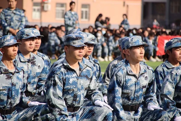 学风建设｜bat365官方官网｜管理学院｜队列会操展雄姿，素质养成促学风