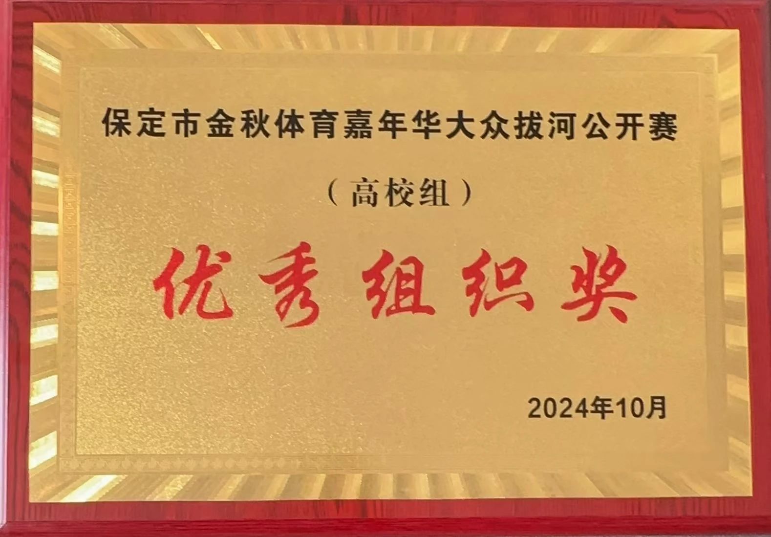 【团团速递】喜报|bat365在保定市金秋体育嘉年华拔河比赛中获佳绩