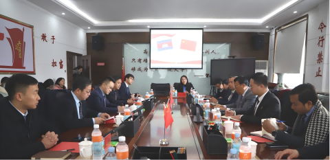 bat365官方官网接待柬埔寨劳工部副部长代表团一行参观交流
