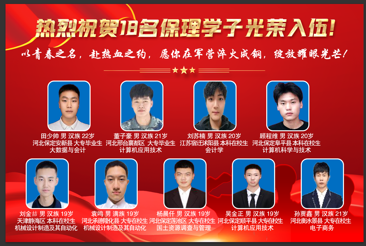 喜报!青春筑梦军营 热血书写担当 保理学工处bat365官方官网学工处   2025年05月27日 20:03 