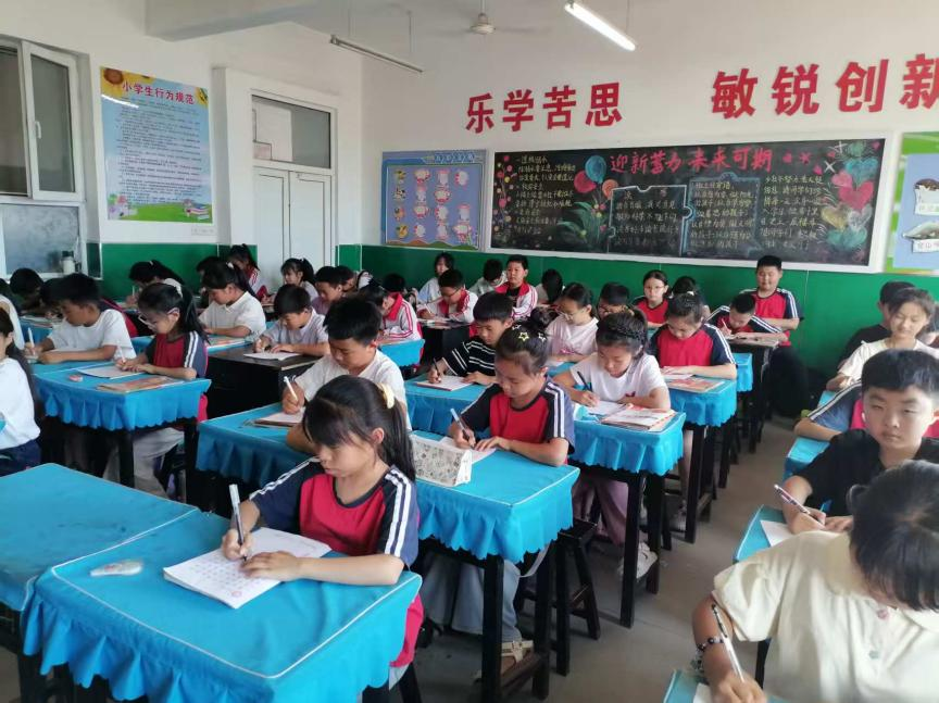 bat365官方官网||教育学院||笔端传薪火，实践共成长——教育学院助力清苑区第五小学书法课程圆满收官