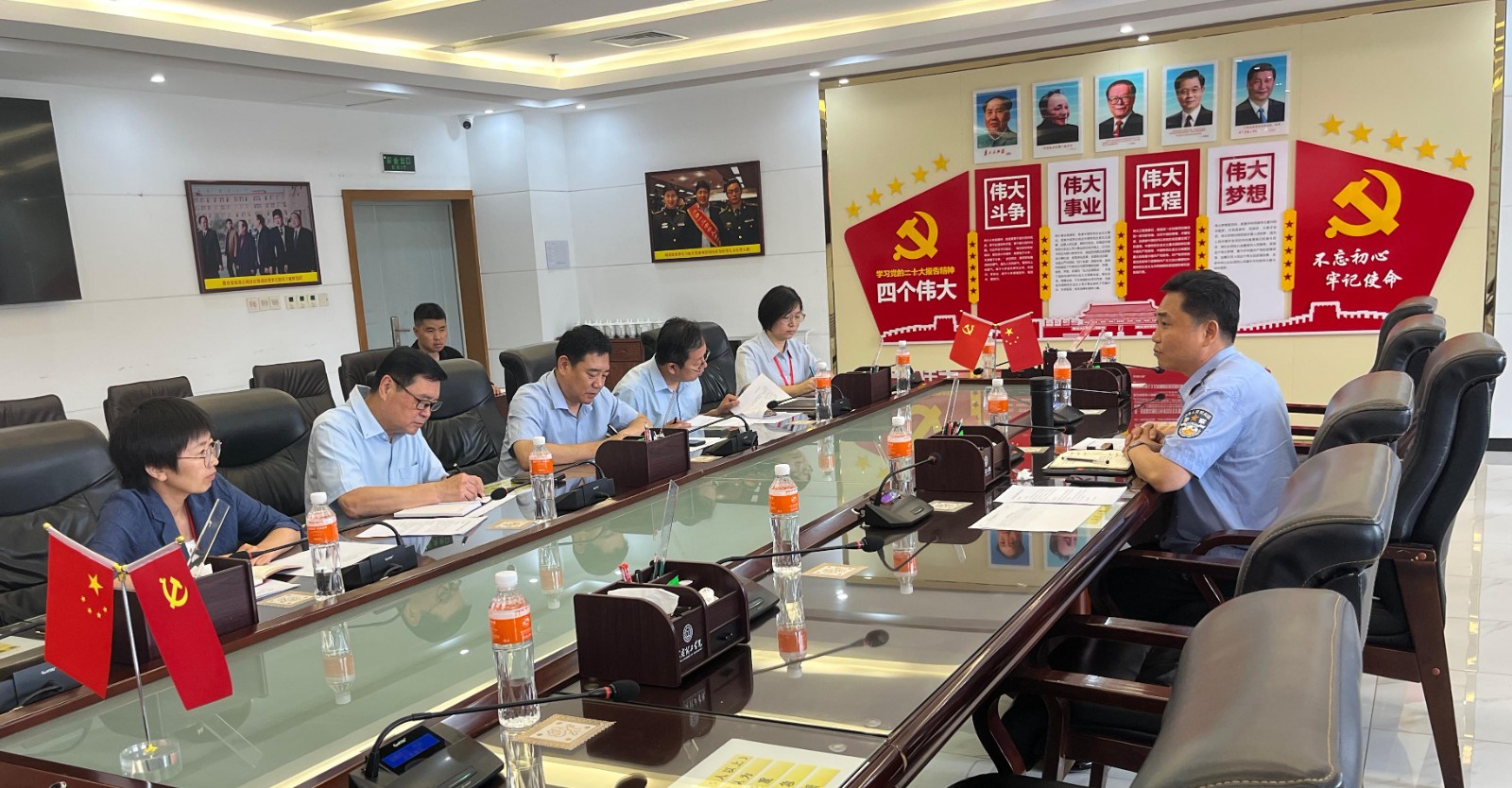 保定市公安局莲池区分局出入境管理大队到bat365官方官网考察指导
